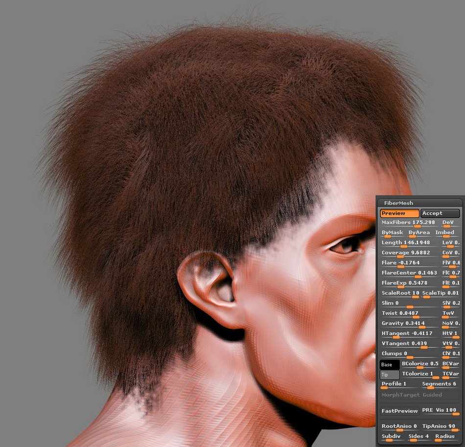 FiberMesh hair Settings002