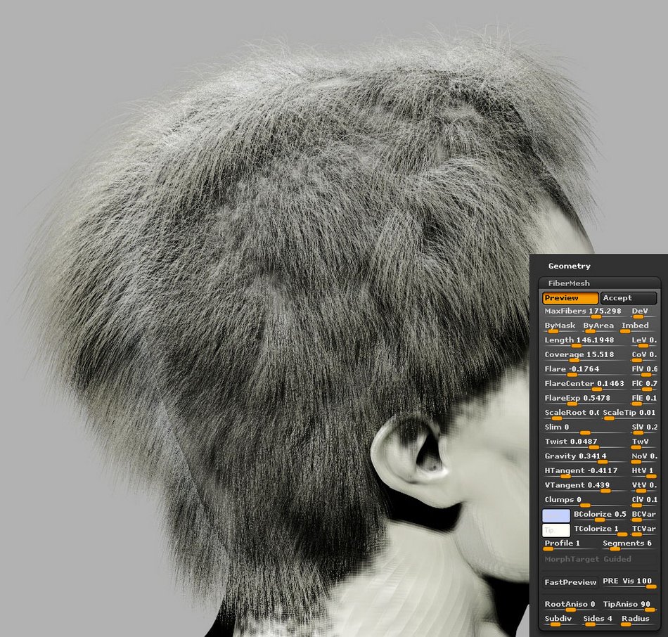 FiberMesh hair Settings003