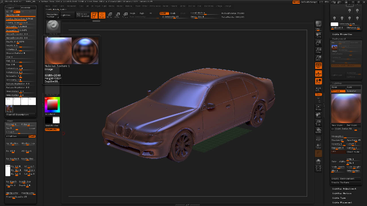 ZBrush LightCap Material ZBrush LightCap Material