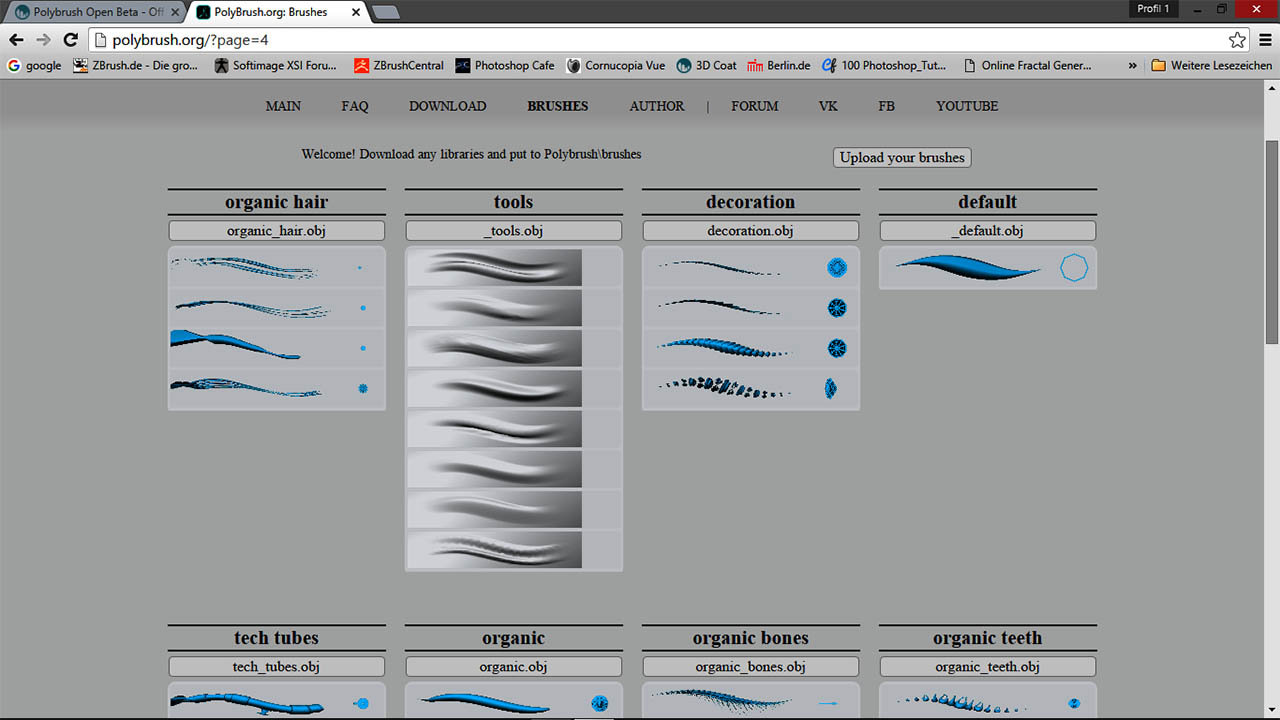PolyBrush 3D Brushes
