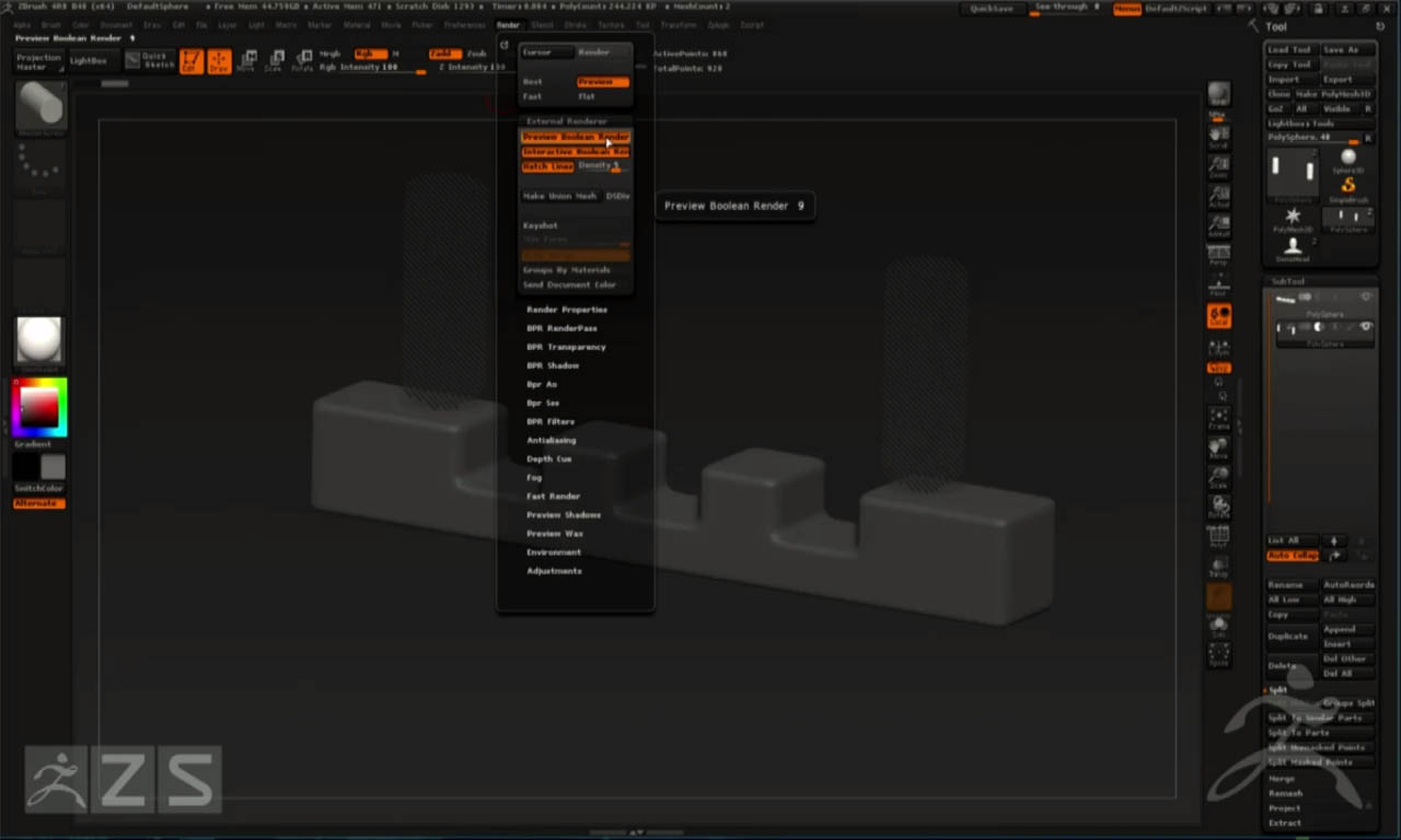 zbrush-4r8-boolean-render-operation