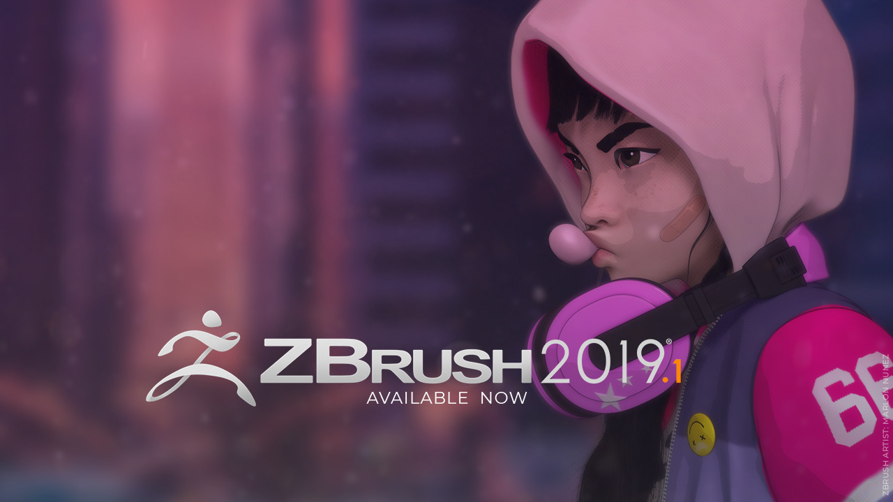 ZBrush 2019.1 Cover by Pixologic.com