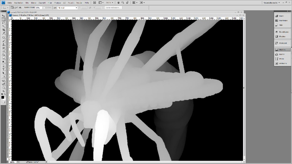 z-buffer in Photoshop z-buffer in Photoshop
