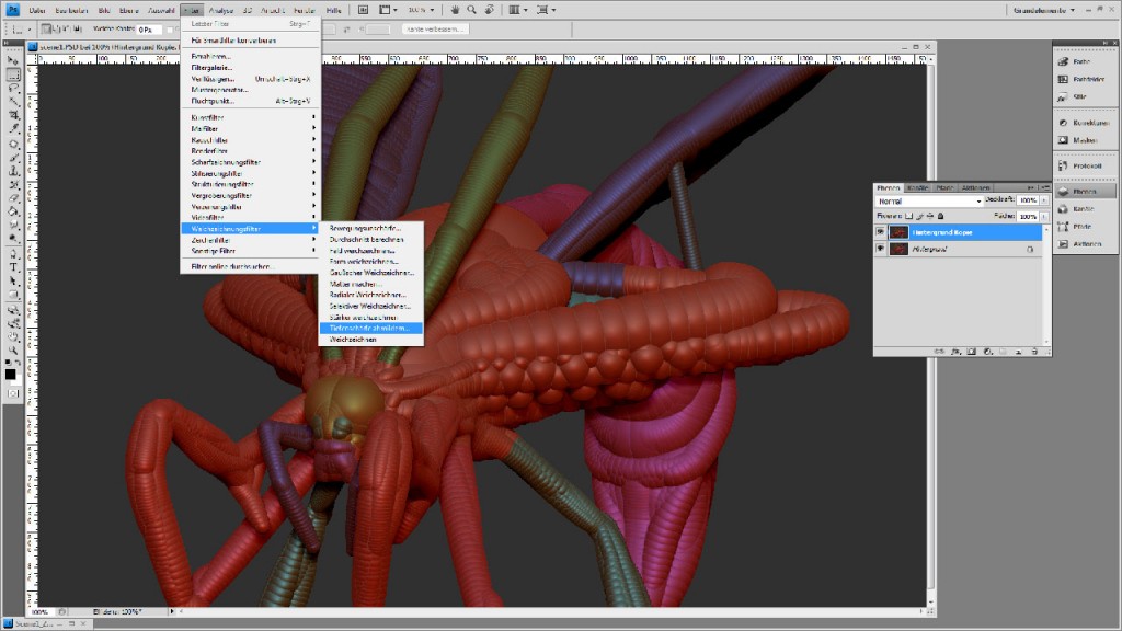 Photoshop Filter Weichzeichner Tiefenschärfe abmildern Photoshop Filter Weichzeichner Tiefenschärfe abmildern
