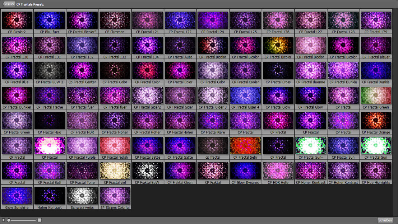 Alle meine Fractal Presets