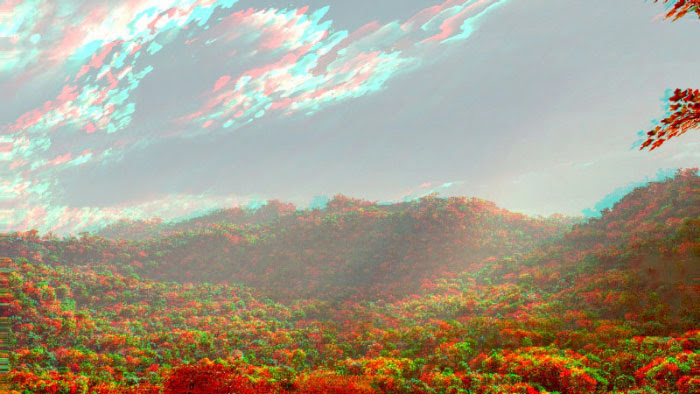 Red/Cyan Stereoscopic CGI Vue Infinite Landscape