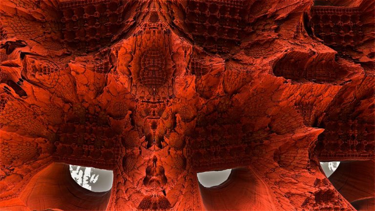 Mandelbulb 3D Fractal Felswohnungen