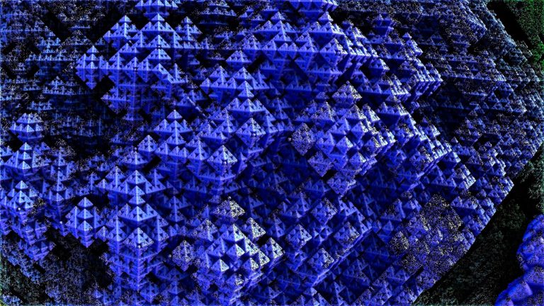 Mandelbulb 3D Fractal Plastic Mountain Village