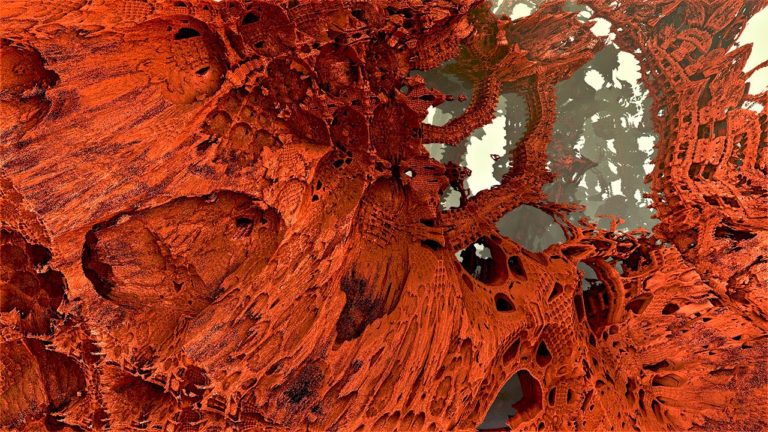 Mandelbulb 3D Fractal Felswohnungen