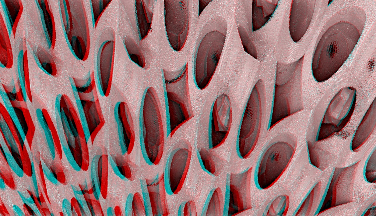 Red/Cyan Stereoscopic CGI Mandelbulb 3d Wiedermal