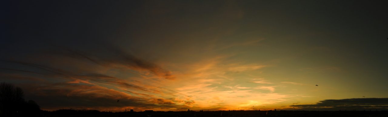 Sonnenuntergang Tempelhofer Feld Panorama
