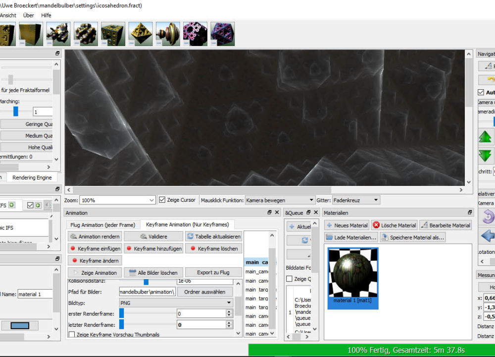 Mandelbulber_Kamera Bewegung