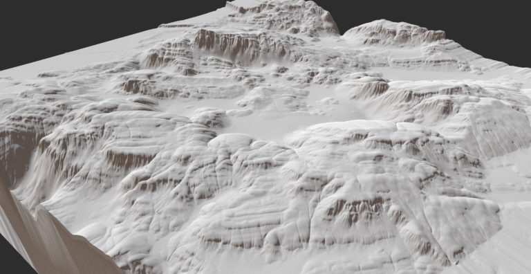 Gaea eroded-soft-rocks