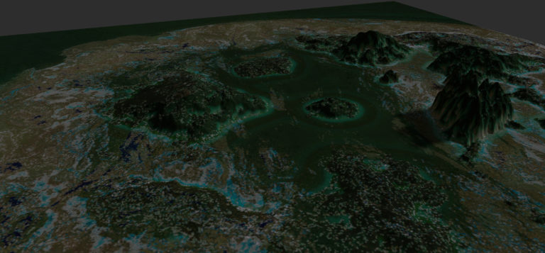Gaea vulcano-islands