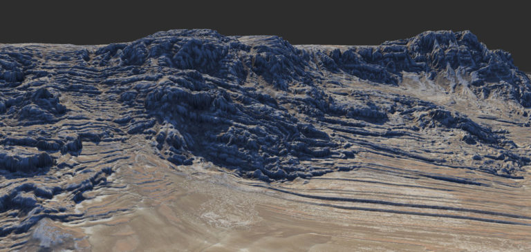 Quadspinner Gaea Bleeding Edge Landschaft