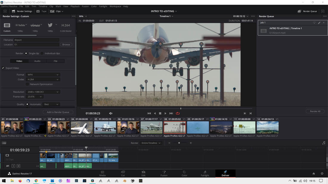 Blackmagic Design Davinci Resolve 17.3 Videoausgabe