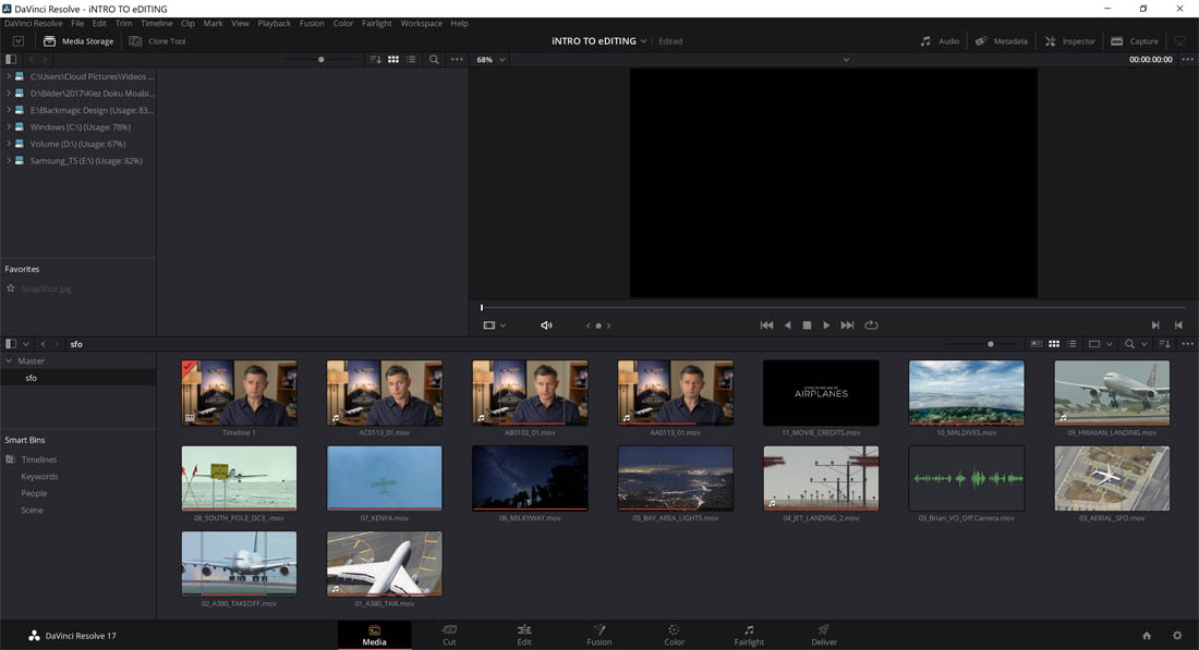 Blackmagic Design Davinci Resolve 17.3 Media Pool