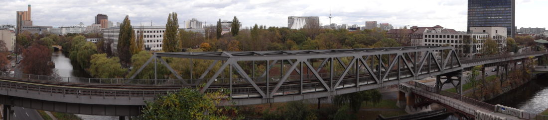 Panorama vom Technik Museum Berlin ausgesehen