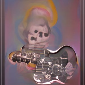 Warhol Cloud Skull Church Gnome Guitar