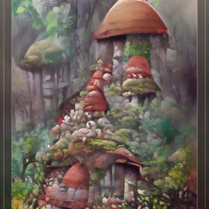 mushroom dwarf house and shroomery in forest4