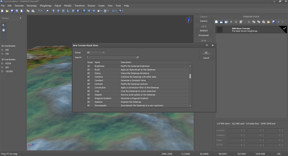 TerreSculptor 3.0 Beta_Terrain-Stacks