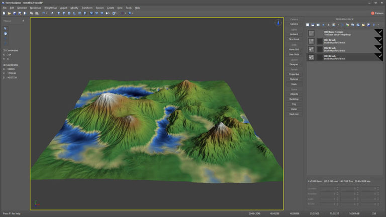 TerreSculptor-Terrain Software-Stack-Modifier